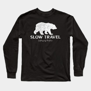 Slow Travel. Witnessing Nature Long Sleeve T-Shirt